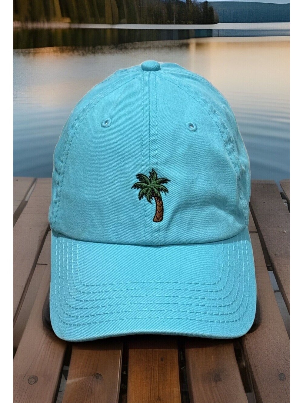 Bahamas Palm Tree Caribbean Blue Water Sand Beaches Turquoise Baseball Cap